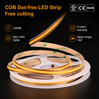 Bande LED COB Découpable Auto-adhésive 5m Flexible Intelligente 12V 24V – Fabricant de Rubans LED COB Découpables