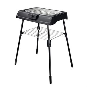 Barbecue Regolabile con Griglia Riscaldante Cromata Nera 2200w Staylux - Product Image 1