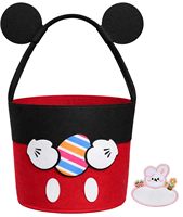 Panier de rangement mini en feutre non tissé, pliable, écologique, design personnalisé, seau cadeau portable, jouets pour enfants, Pâques, fête