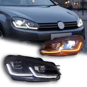Faro Anteriore YU GUANG per Accessori Auto Volkswagen <span class=keywords><strong>2010</strong></span> 2012 VW <span class=keywords><strong>GOLF</strong></span> <span class=keywords><strong>6</strong></span> MK6 a <span class=keywords><strong>GOLF</strong></span> 7 MK7 con Lenti di Aggiornamento e Fanale a LED - Product Image 1