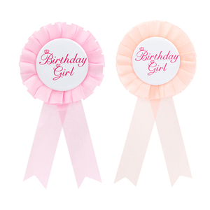 Satin Vải Sinh Nhật Cô Gái Tinplate Huy Hiệu Pin, Cô Gái Nữ Hoàng Sinh Nhật Hoa Hồng Nút Pins, Hạnh Phúc Sinh Nhật Đảng Phụ Kiện Trâm - Product Image 6