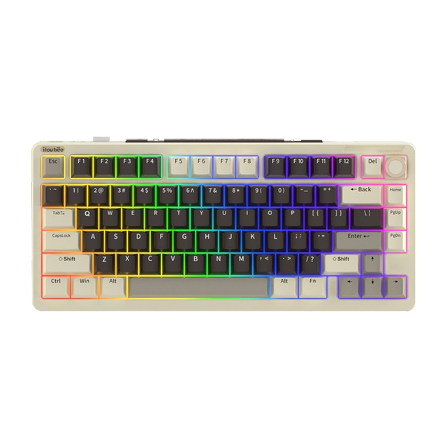 ILovbee B75 Mechanical Gaming Keyboard Tri-mode 6300mah Hot Swap RGB Gasket Structure 75% Layout Customized Gamer Keyboards