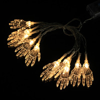 Guirlande lumineuse en forme de citrouille, lumière à Led, pour décoration de fête d'halloween, fantôme, pour maison, vacances, vente en gros, m