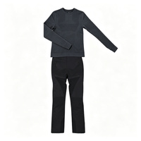 Ensemble de sous-vêtements thermiques pour homme, imperméable et chaud, à manches longues, pour le ski et la randonnée, avec impression personnalisée