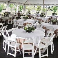Table Pliante Moderne en Plastique de 150 cm (5 Pi) pour 10 Personnes – Vente en Gros pour Mariages, Banquets, Événements Extérieurs et Fêtes