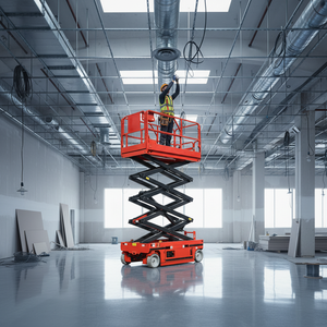 Plataforma Elevadora de Tijera Hidráulica Autopropulsada Pequeña de 20, 30 y 40 Pies con Certificación CE - Product Image 4