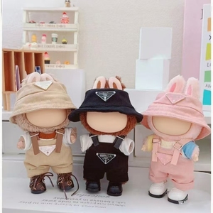 Hoogwaardige Luxe Designer 2-delige Set Pluche Emmerhoeden En Glazen Plastic Poppenkleding - Product Image 3