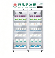 Réfrigérateur médical professionnel à double mode 2-8°C et 8-20°C pour armoire réfrigérée pharmaceutique certifiée GSP, réfrigérateur à vaccins pour pharmacie