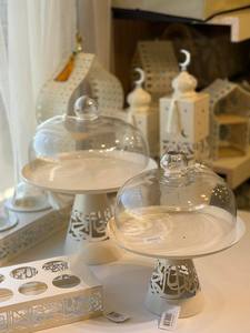 Set di Vassoi in Metallo Personalizzati per Eid <span class=keywords><strong>Mubarak</strong></span> 2026, Decorazione Islamica Moderna per la Casa con Motivi Incisi - Product Image 4
