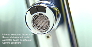 Rajeyn Factory <span class=keywords><strong>Precio</strong></span> barato Latón Hecho <span class=keywords><strong>Sensor</strong></span> <span class=keywords><strong>Grifo</strong></span> de agua <span class=keywords><strong>con</strong></span> <span class=keywords><strong>sensor</strong></span> IR en el caño - Product Image 2