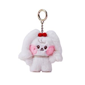 8cm KPOP IVE animales lindos figura de dibujos animados Wonyoung <span class=keywords><strong>Gaeul</strong></span> <span class=keywords><strong>Liz</strong></span> llavero de peluche de algodón bolsa colgante de llave de coche adorables muñecos de peluche - Product Image 5