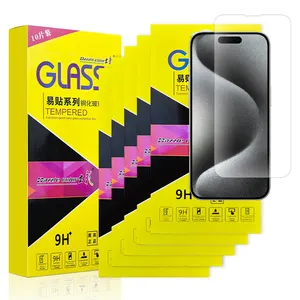 厂家批发9h全覆盖钢化玻璃屏幕保护器适用于iPhone 15 14 13 12 Pro Max钢化膜