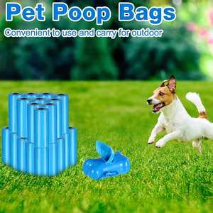 Sacs à déjections canines imperméables en PE de haute qualité pour lapins avec logo personnalisé 12/16 pièces/boîte en stock - Product Image 3