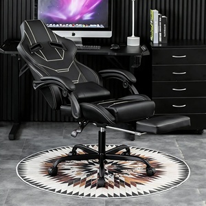 Fauteuil de bureau inclinable bleu clair populaire et abordable, chaise de gaming Elite Racing E-Sports avec repose-pieds pour joueurs - Product Image 6