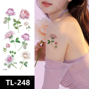 Stock impermeable colorido <span class=keywords><strong>flor</strong></span> <span class=keywords><strong>tatuaje</strong></span> transferencia <span class=keywords><strong>tatuaje</strong></span> temporal <span class=keywords><strong>en</strong></span> pecho <span class=keywords><strong>brazo</strong></span> <span class=keywords><strong>tatuaje</strong></span> pegatina - Product Image 3