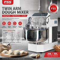 Pétrin commercial à double bras de table pour pain, pizza, farine, blé, maïs, lait, noix – Mélangeur alimentaire à spirale