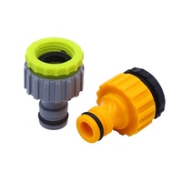 Adaptateur de tuyau d'irrigation rapide en plastique PP durable 3/4" 1/2" avec raccord femelle à rotation standard pour outils de jardinage