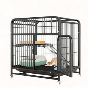 Büyük Ağır Hizmet Tipi Kare Borulu Kedi Kafesi Çok Katlı Sağlam Kedi Oyun Parkı Üstten Açılır ve Üniversal Tekerlekli - Product Image 1