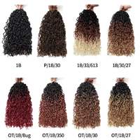 Extensions de cheveux humains vierges en promotion, réutilisables, faciles à poser, bouclées au crochet, 14-30 pouces, diverses textures