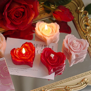 Molly Glory Home Decor Tanabata Día <span class=keywords><strong>de</strong></span> San Valentín Regalo <span class=keywords><strong>de</strong></span> cumpleaños Flor Rosa Vela <span class=keywords><strong>de</strong></span> aromaterapia Vela perfumada - Product Image 3