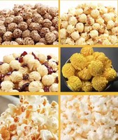 Machine à popcorn entièrement automatique, machine à faire du popcorn, chauffage au gaz/électrique, agitation, popcorn industriel