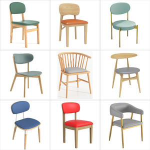 Sillas de comedor de madera maciza de lujo ligeras, estilo artístico de hierro occidental para postre, tienda de té de la leche, mesa de comedor para personal, mesas de sofá - Product Image 3