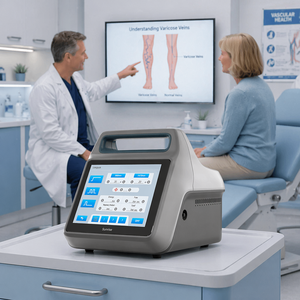 Dispositivo Médico de Doble Longitud de Onda 50W 980nm 1470nm <span class=keywords><strong>para</strong></span> Flebología, Venas Varicosas, EVLT, Arañas Vasculares, Cirugía Médica, Precio - Product Image 1