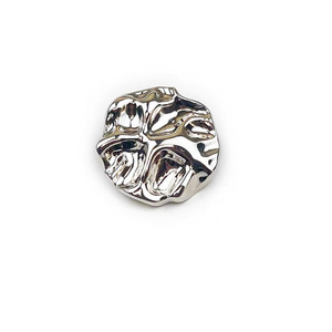 מתכת סדיר יד כפתורים תפורים Chambray מעיל Jumper חולצה כפתור בציר בצורת כפתור - Product Image 5