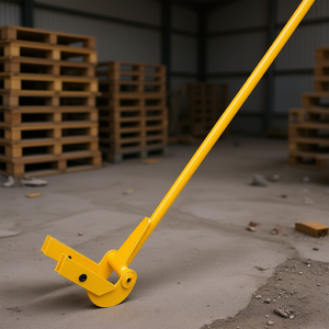 Plataforma de trabajo pesada de acero Q235 con mango de 45 pulgadas y capacidad de 2000 lb para maquinaria de construcción y rescate de palets - Product Image 2