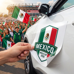 Pegatina Personalizada para Auto de la Copa Mundial de Fútbol 2026, Calcomanía de la Bandera Nacional, <span class=keywords><strong>Vinilo</strong></span> Impermeable para Decoración de Autos para Fanáticos de EE. UU., Canadá y México - Product Image 1