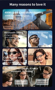 Nuevo Modelo L802, Lentes Inteligentes con IA, Cámara <span class=keywords><strong>de</strong></span> 8MP, Video 1080P para Llamadas, Traducción en Tiempo Real, Asistente <span class=keywords><strong>de</strong></span> Voz, Batería <span class=keywords><strong>de</strong></span> 270mAh para Viajes - Product Image 5