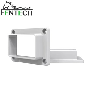 Fentech Factory Personalizar sistemas de barandilla de porche Cubierta de mano de vinilo Tubo redondo de aluminio Barandilla de <span class=keywords><strong>PVC</strong></span> <span class=keywords><strong>para</strong></span> balcón al aire libre - Product Image 2
