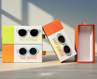 Boîte d'emballage pour lunettes de soleil en carton avec impression UV personnalisée, étui à lunettes, emballage cadeau pour lunettes