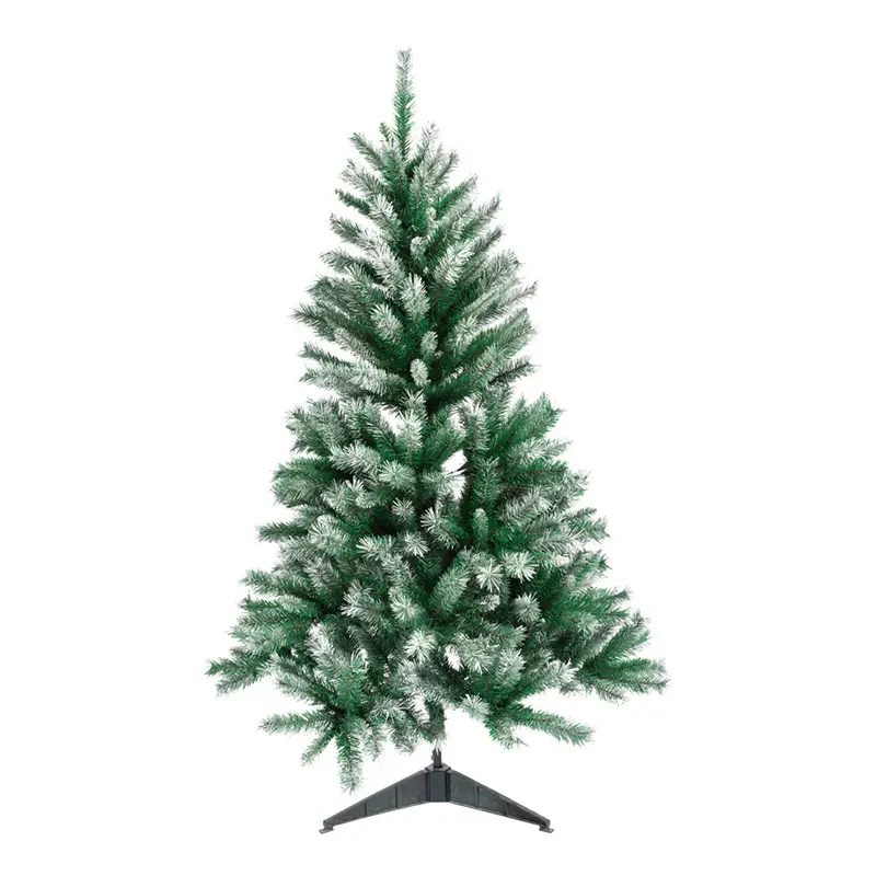 4-7FT Material de PVC estilo polvo de alta calidad Tamaño personalizable Decoración Árbol de Navidad con soporte de metal