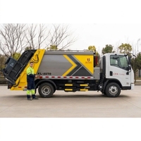 Personnalisation du corps supérieur du camion à ordures compacteur Dongfeng 4X2 7CBM
