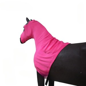 Capuche de cheval extensible confortable Couvre-cou intégral Style de selle occidentale avec fermeture à glissière Couvre-visage épaules Couvre-chef extensible - Product Image 2
