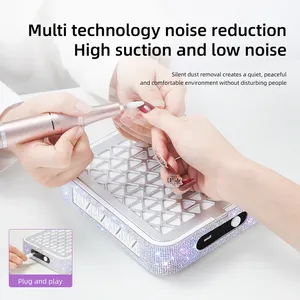 เครื่องดูดฝุ่นเล็บมืออาชีพ แรงดูดทรงพลัง พร้อมพอร์ต USB สำหรับดูดฝุ่นเจล เหมาะสำหรับร้านทำเล็บ - Product Image 3