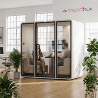 Cabines Acoustiques de Bureau Insonorisées – Stations de Travail Silencieuses Modulaires pour 4 à 6 Personnes
