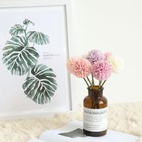 Produsen Bunga Tiruan Dandelion Thornball Single-head untuk Dekorasi Rumah, Pernikahan, Buket Pengantin, Hiasan Lorong, dan Dinding Bunga