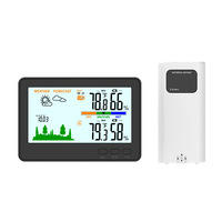 Thermohygromètre numérique sans fil 433 Type-C Capteur de température et d'humidité intérieure/extérieure Prévisions météorologiques-Thermo Hygromètre