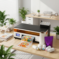 Printer DTF Mini XP600 Print Head 330mm Printer DTF Desktop Dengan Mesin Penggoyang Bubuk untuk Bisnis Cetak Pakaian DIY