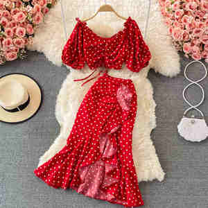 低价女装休闲夏季高街两件套套装批发绣花背心多层网眼裙厂家直销 - Product Image 3