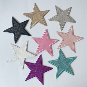 Atacado 8 Cores Patches Bordado Ferro em Bling Estrela <span class=keywords><strong>Patch</strong></span> Bordado para Chapéu Vestuário Kids Bag DIY - Product Image 1