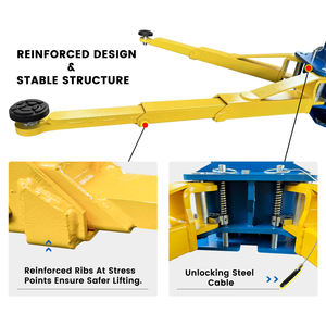 <span class=keywords><strong>110V</strong></span> 10000lbs 2 Post <span class=keywords><strong>Lift</strong></span> mobil plat lantai Auto <span class=keywords><strong>Hoist</strong></span> Overhead satu sisi unlock - Product Image 2