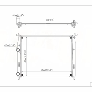 Langshi fabbrica 46779393 Auto ricambi motore di raffreddamento refrigerante in alluminio radiatore serbatoio <span class=keywords><strong>acqua</strong></span> per <span class=keywords><strong>FIAT</strong></span> Palio Strada 51791365 - Product Image 1