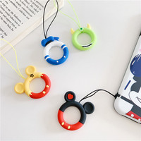 Dragonne anti-chute universelle amusante pour accessoires AirPods et téléphones mobiles iPhone, motif dessin animé mignon