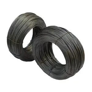 TS350-550Mpa 20 Gauge Black Annealed Wire Supplied Low Carbon Steel SAE1060 twisted soft annealed black iron binding wire