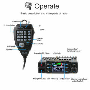 ANYTONE AT-778UV <b>Mini</b> Mobile Radio, UV dual-band 25W power, cigarette lighter connection, full-color screen L756 - Product Image 3
