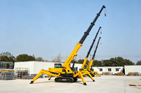 Mini-grue araignée articulée Lift Knuckle Boom offre une portée articulée pour le franchissement d'obstacles en hauteur et les travaux en tranchées profondes