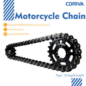 Durable Motorcycle <strong>Chain</strong>&amp;Sprocket Kit 420/428/520/525/530 Heavy Duty Drive <strong>Chain</strong> Set For Honda/Suzuki/Kawasaki/Yamaha/CG125 - Product Image 2